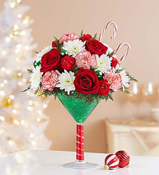 Martini Bouquet Peppermint Davenport Florist - Same Day Flower Delivery - Flower Power 